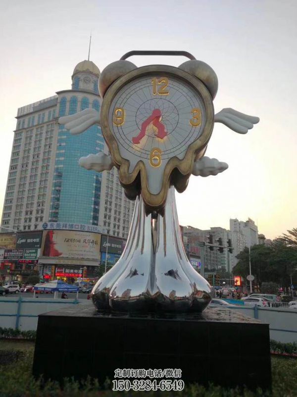 廊坊钟表雕塑 步行街标识雕塑 现代不锈钢雕塑 廊坊钟表雕塑 步行街标识雕塑 现代不锈钢雕塑