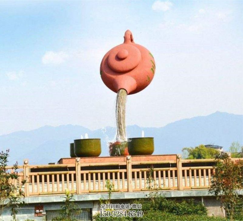 新乐公园天壶雕塑工厂,不锈钢材质,圆雕形式 新乐公园天壶雕塑工厂,不锈钢材质,圆雕形式