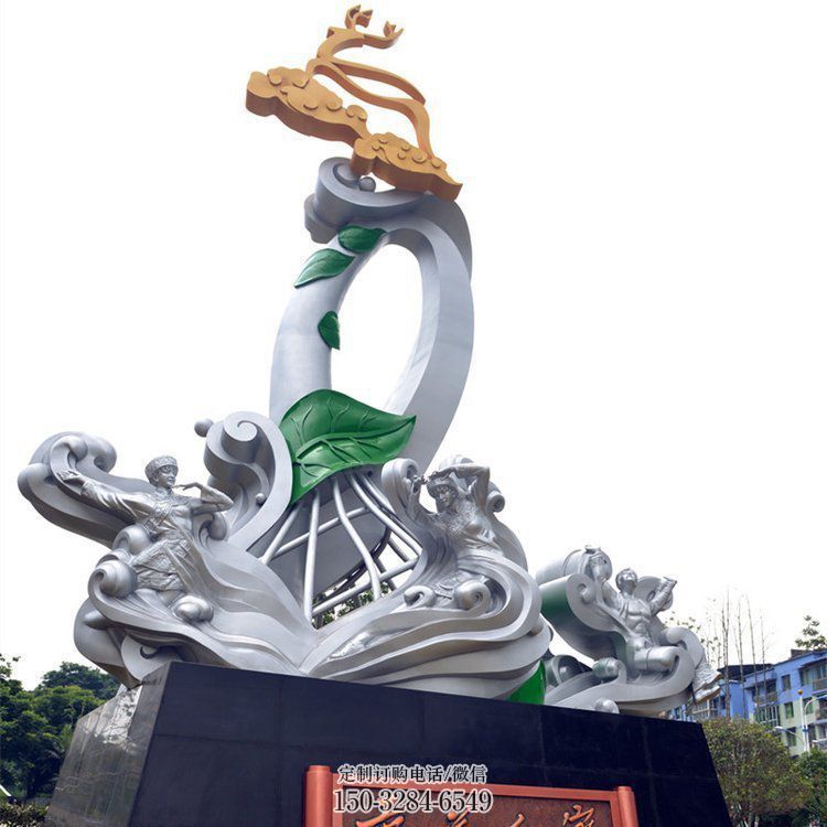 承德兰花雕塑承接，城市装饰，大型兰花花朵雕塑公司