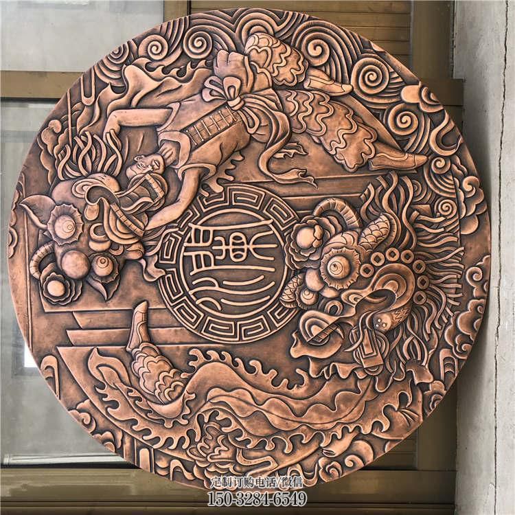 廊坊户外浮雕供求，村标概念，锻铜浮雕制作厂家