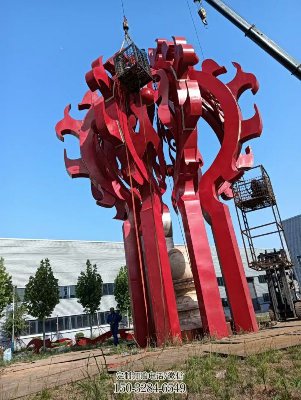 裕华火球雕塑,精神堡垒火球雕塑落地展示 (13) 裕华火球雕塑,精神堡垒火球雕塑落地展示 (13)