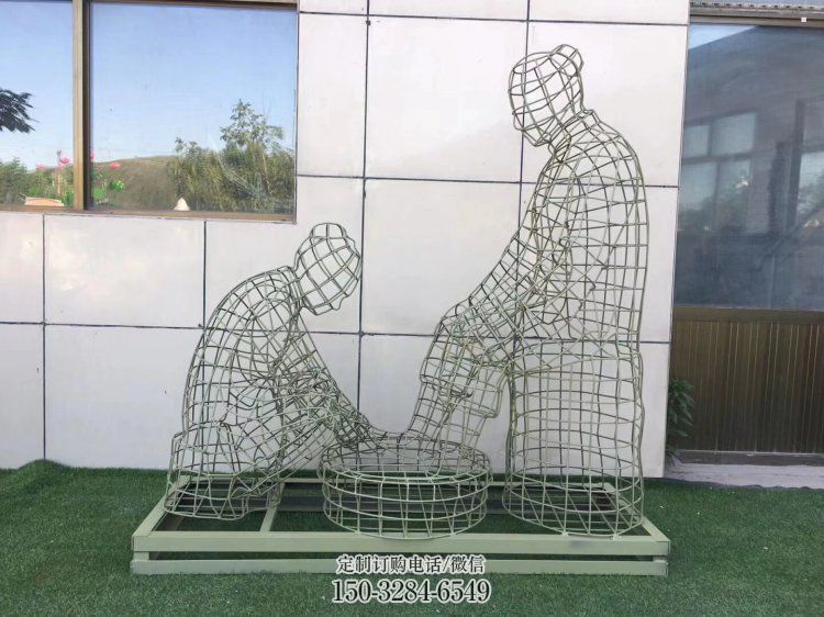 邯郸镂空洗脚雕塑制作,园林装饰,铁艺孝道人物雕塑 邯郸镂空洗脚雕塑制作,园林装饰,铁艺孝道人物雕塑