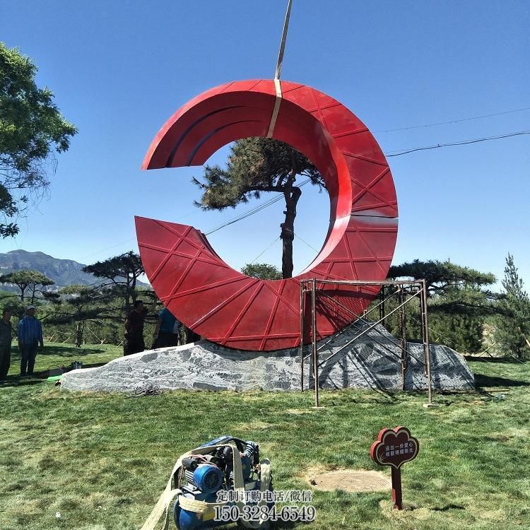 藁城草地精神堡垒雕塑 现代校园标识雕塑 大型标牌雕塑 藁城草地精神堡垒雕塑 现代校园标识雕塑 大型标牌雕塑