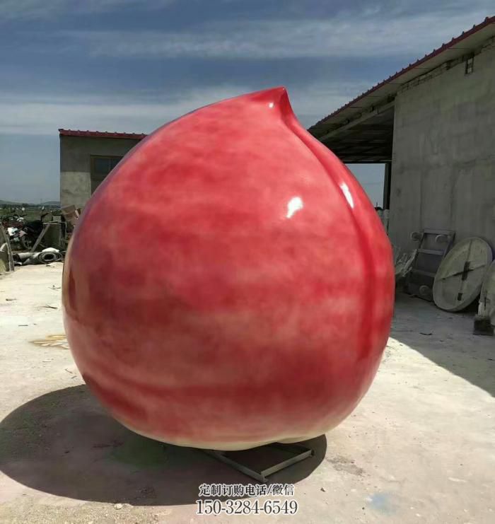 衡水公园寿桃雕塑 酒店门口雕塑 彩绘摆件 衡水公园寿桃雕塑 酒店门口雕塑 彩绘摆件