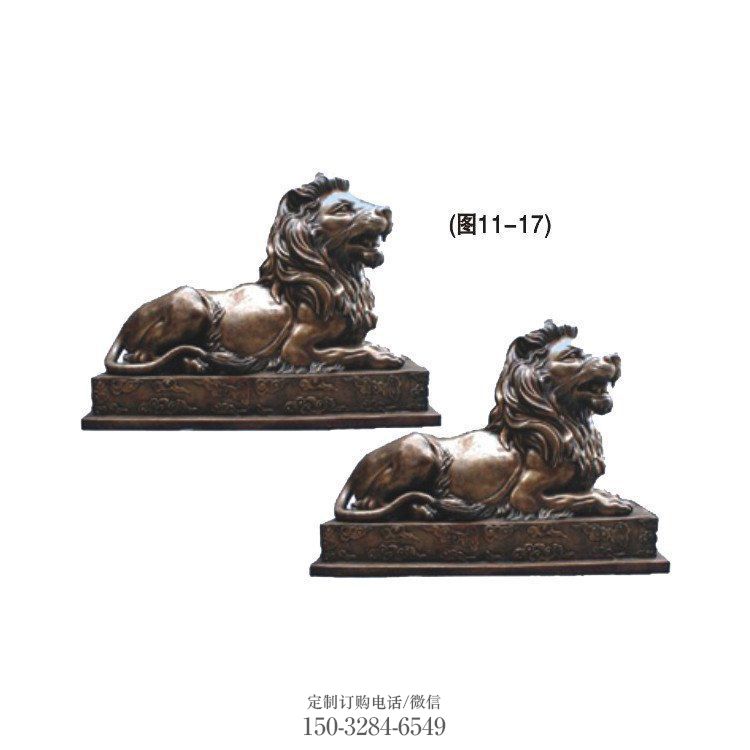裕华公园狮子雕塑供求，景观雕塑，铸铜趴狮雕塑优选